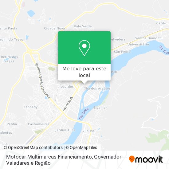 Motocar Multimarcas Financiamento mapa