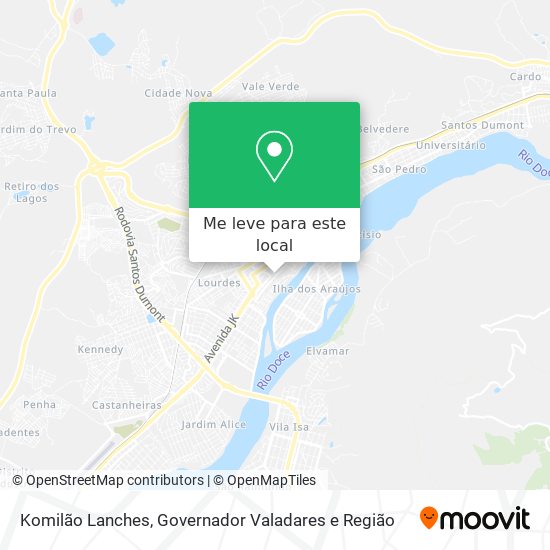 Komilão Lanches mapa