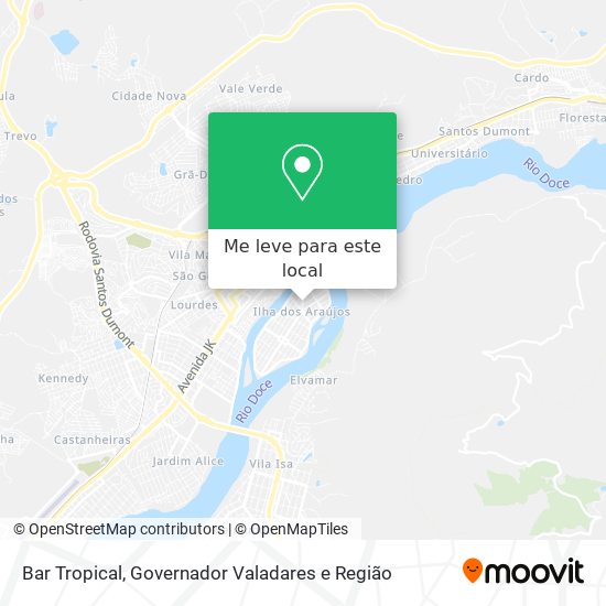 Bar Tropical mapa