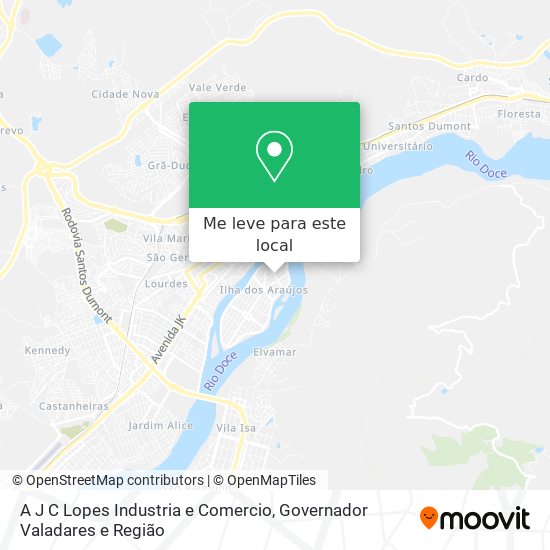 A J C Lopes Industria e Comercio mapa