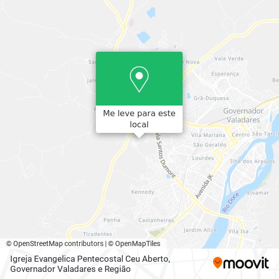 Igreja Evangelica Pentecostal Ceu Aberto mapa