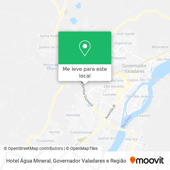 Hotel Água Mineral mapa