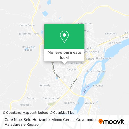 Café Nice, Belo Horizonte, Minas Gerais mapa