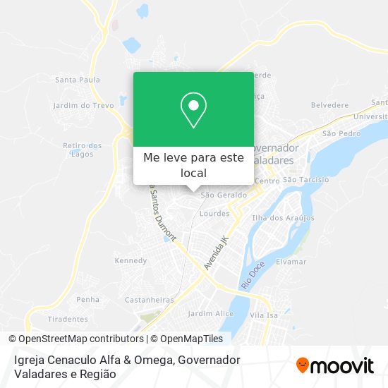 Igreja Cenaculo Alfa & Omega mapa
