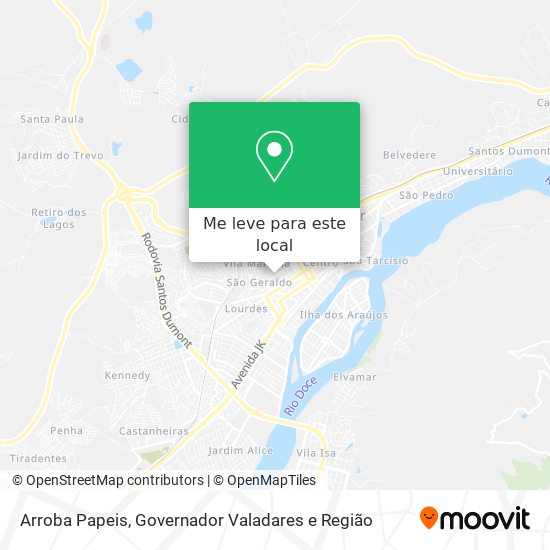 Arroba Papeis mapa