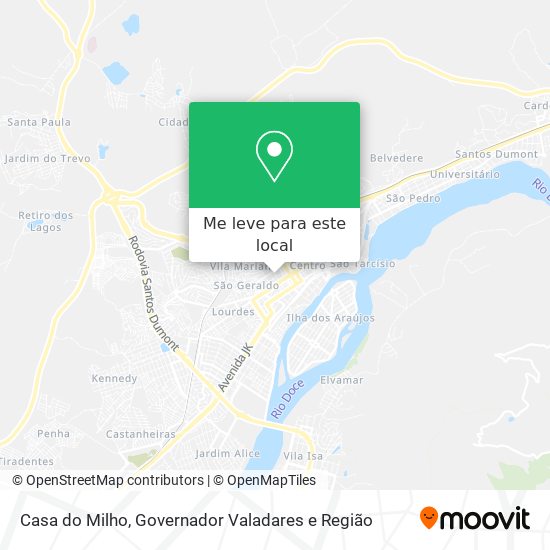 Casa do Milho mapa