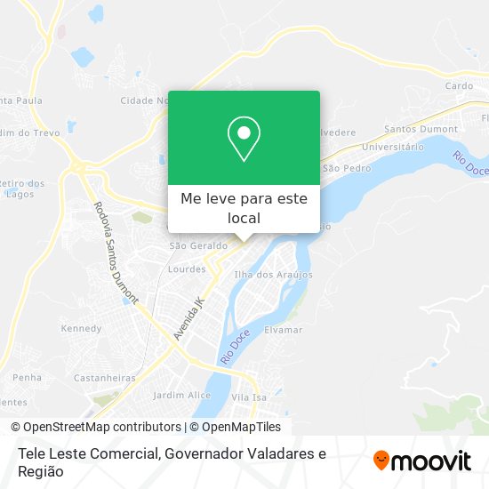 Tele Leste Comercial mapa
