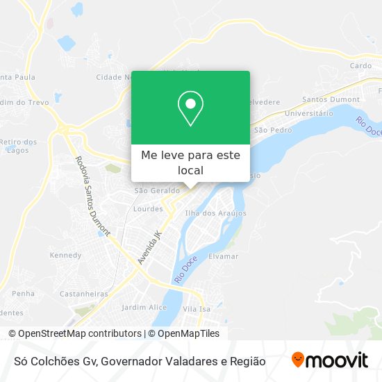 Só Colchões Gv mapa