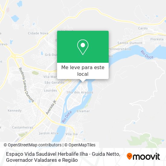 Espaço Vida Saudável Herbalife Ilha - Guida Netto mapa
