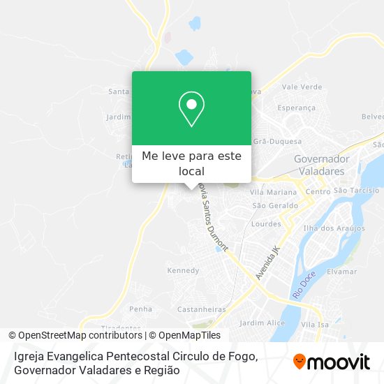 Igreja Evangelica Pentecostal Circulo de Fogo mapa