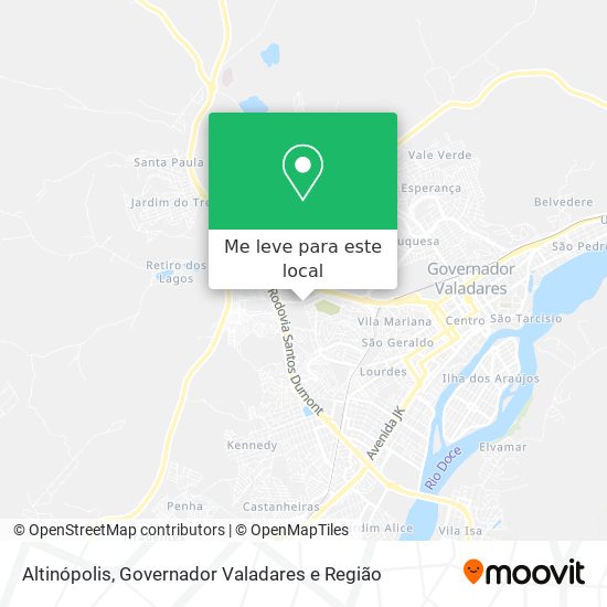 Altinópolis mapa