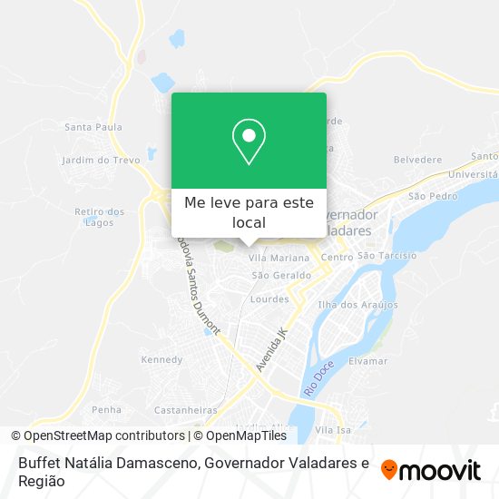 Buffet Natália Damasceno mapa