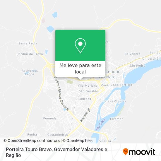 Porteira Touro Bravo mapa