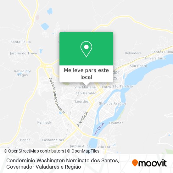 Condominio Washington Nominato dos Santos mapa