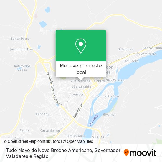 Tudo Novo de Novo Brecho Americano mapa