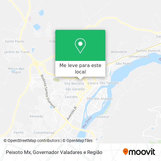Peixoto Mx mapa