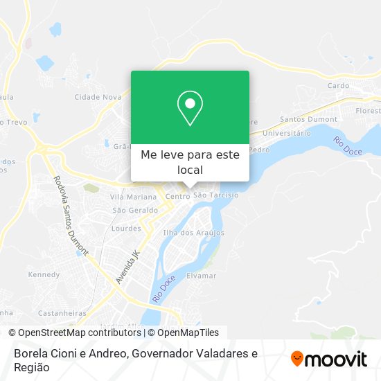 Borela Cioni e Andreo mapa