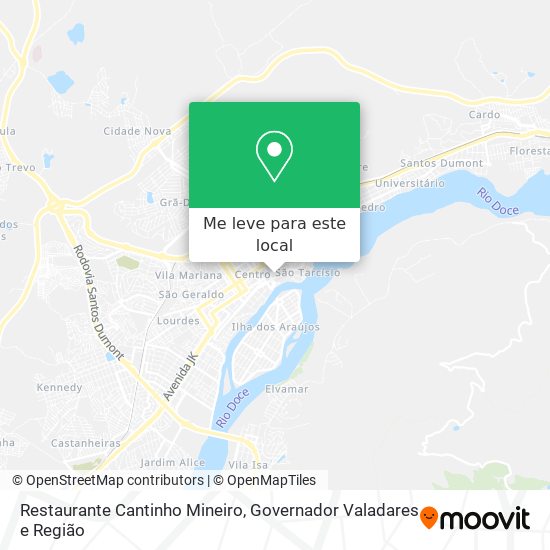 Restaurante Cantinho Mineiro mapa