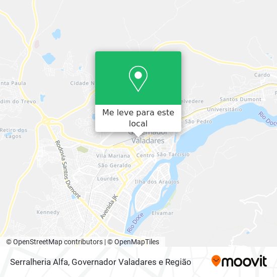 Serralheria Alfa mapa