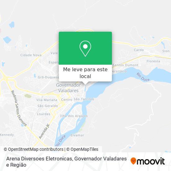 Arena Diversoes Eletronicas mapa