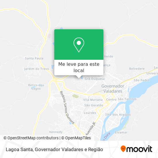Lagoa Santa mapa