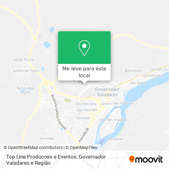 Top Line Producoes e Eventos mapa