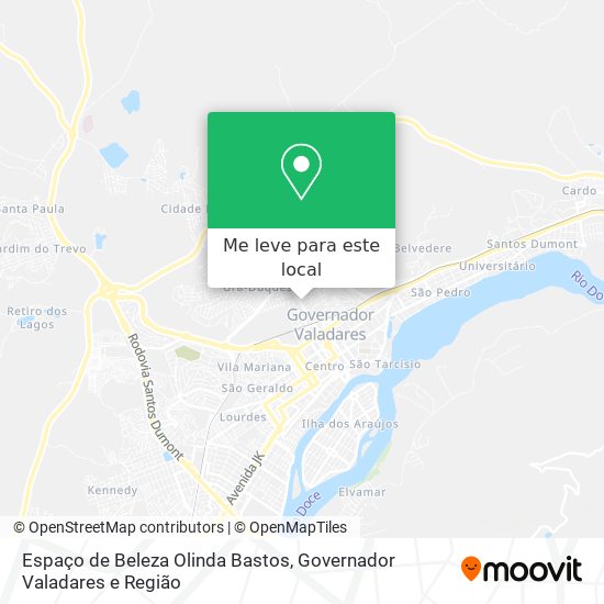 Espaço de Beleza Olinda Bastos mapa