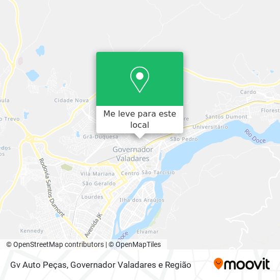 Gv Auto Peças mapa