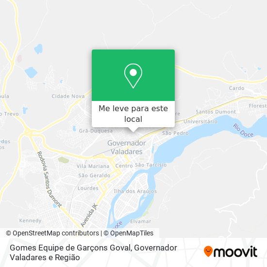 Gomes Equipe de Garçons Goval mapa