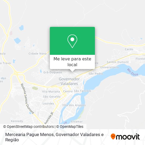 Mercearia Pague Menos mapa