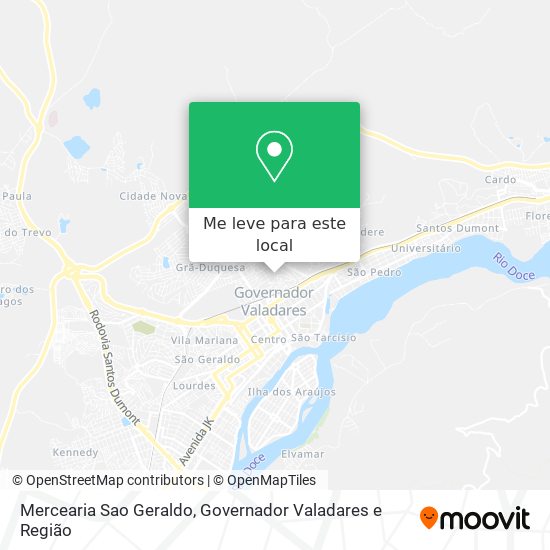 Mercearia Sao Geraldo mapa