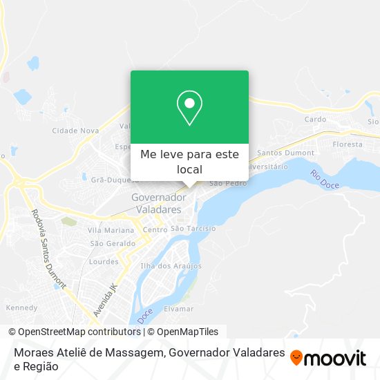 Moraes Ateliê de Massagem mapa