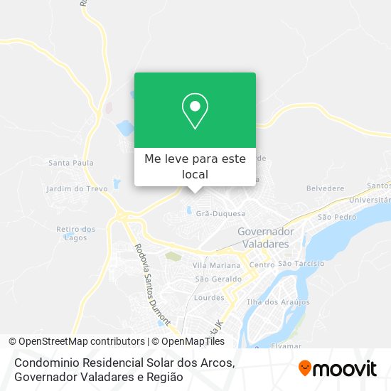 Condominio Residencial Solar dos Arcos mapa