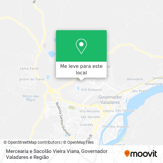 Mercearia e Sacolão Vieira Viana mapa