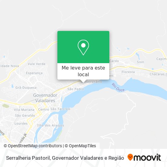 Serralheria Pastoril mapa