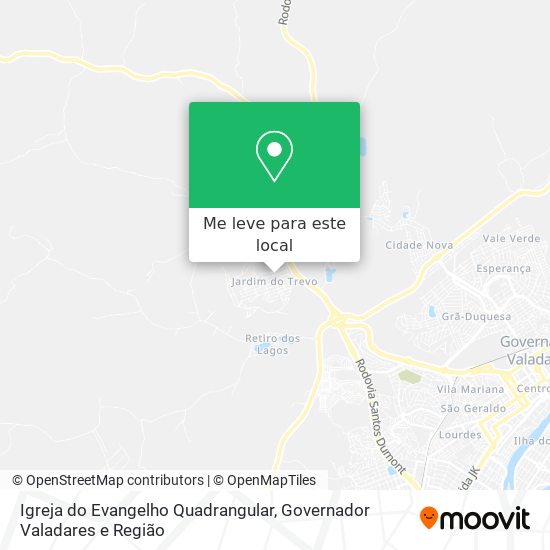 Igreja do Evangelho Quadrangular mapa