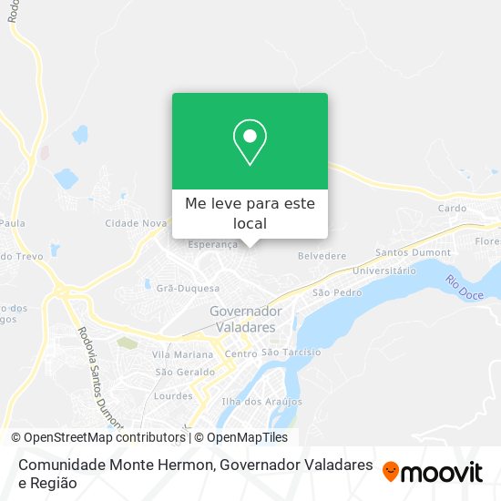 Comunidade Monte Hermon mapa