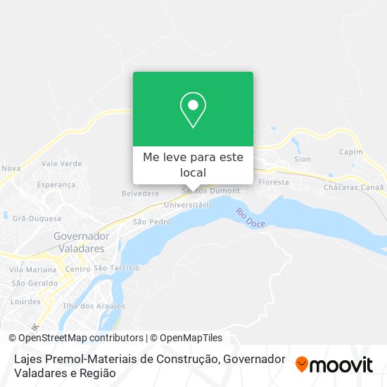 Lajes Premol-Materiais de Construção mapa