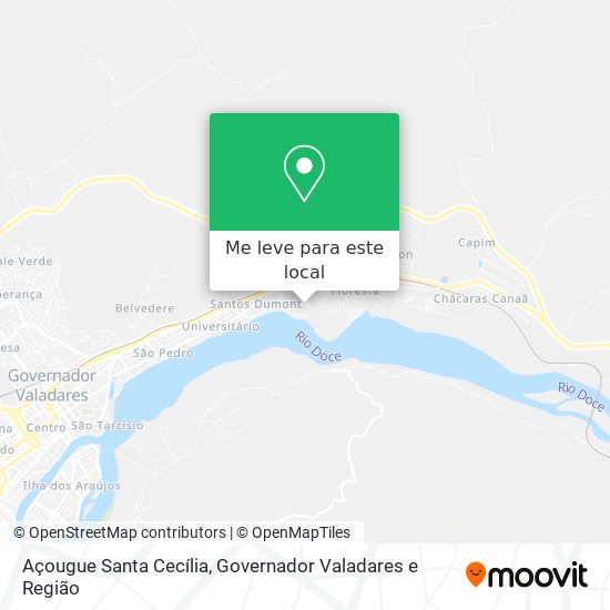 Açougue Santa Cecília mapa