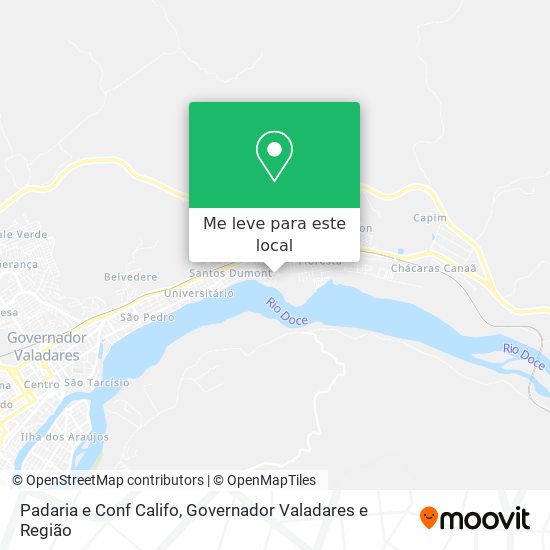 Padaria e Conf Califo mapa