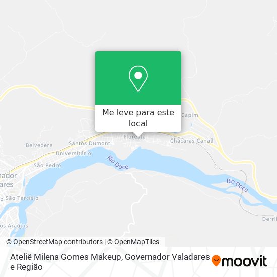 Ateliê Milena Gomes Makeup mapa