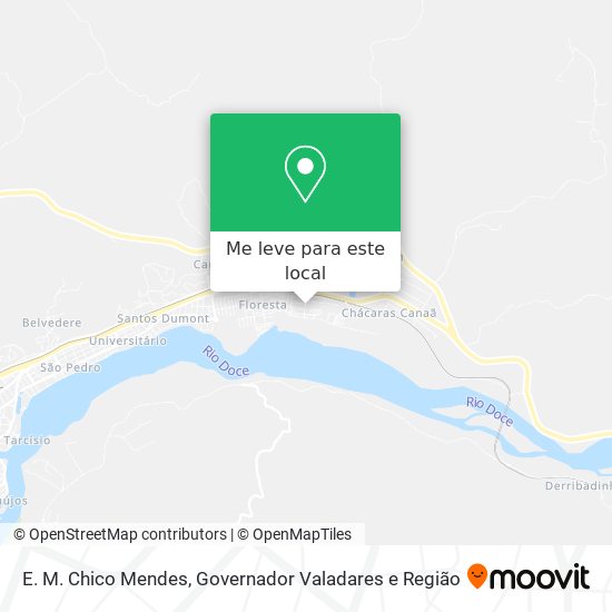 E. M. Chico Mendes mapa