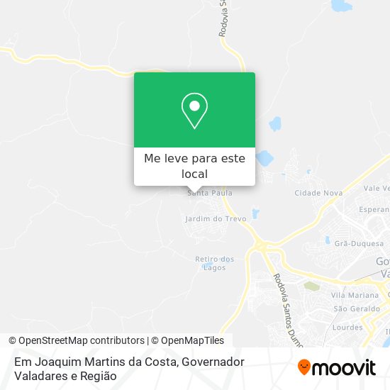 Em Joaquim Martins da Costa mapa