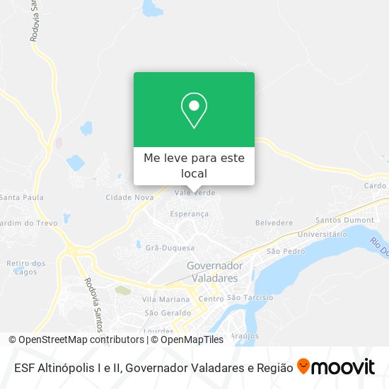 ESF Altinópolis I e II mapa