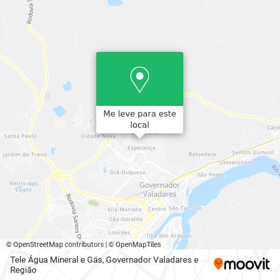 Tele Água Mineral e Gás mapa