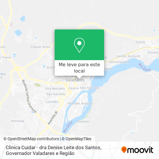 Clinica Cuidar - dra Denise Leite dos Santos mapa