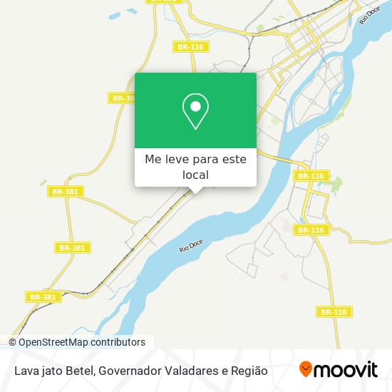 Lava jato Betel mapa