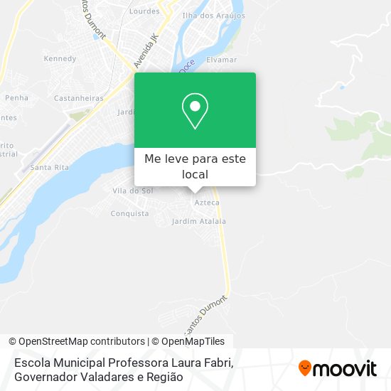 Escola Municipal Professora Laura Fabri mapa