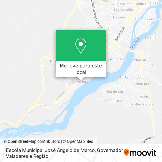 Escola Municipal José Ângelo de Marco mapa