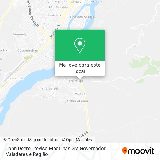 John Deere Treviso Maquinas GV mapa